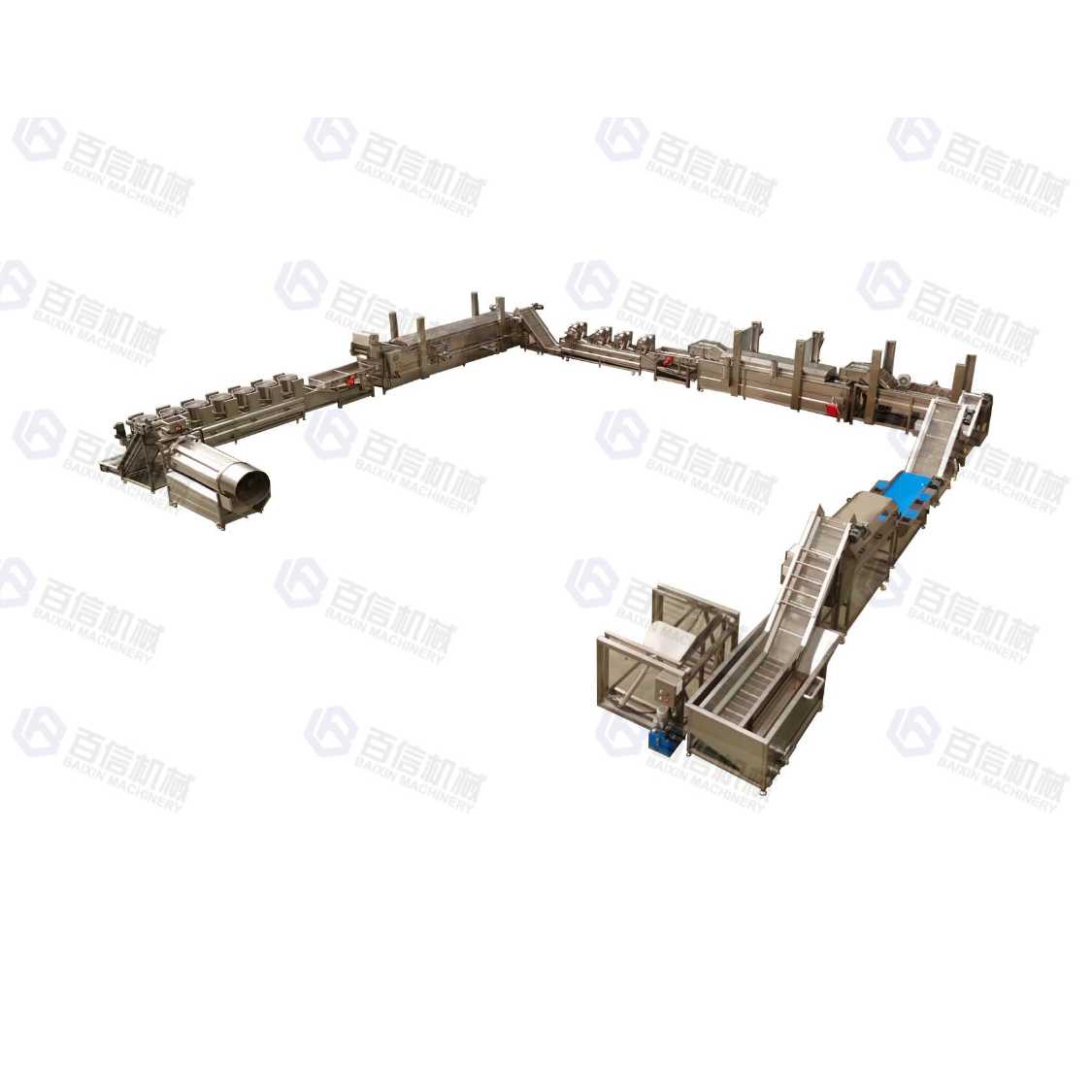 Full Automatic Potato Chips Production Line